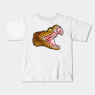 A fierce King cobra snake Kids T-Shirt